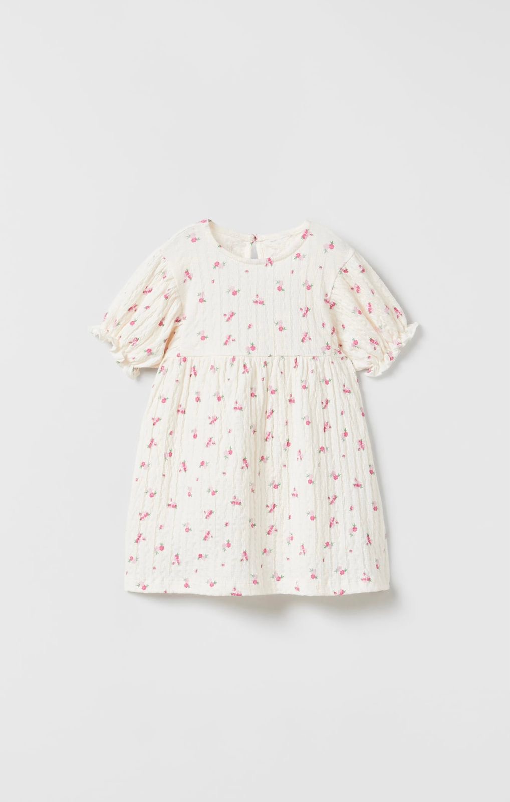 ROBE ZARA À TEXTURE ET FLEURS 5-6 ans 116cm