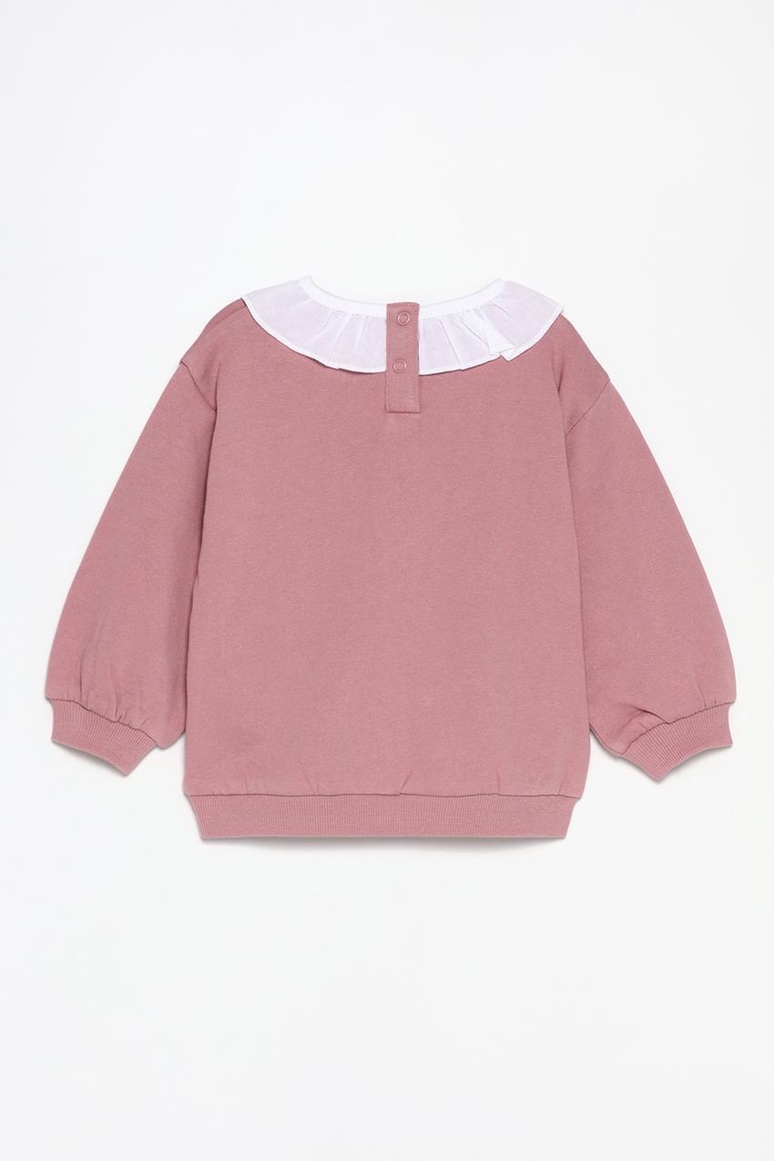 Ensemble tenue Lefties Sweat molletonné gratté col en popeline et leggings côtelés 6-9 mois 74cm