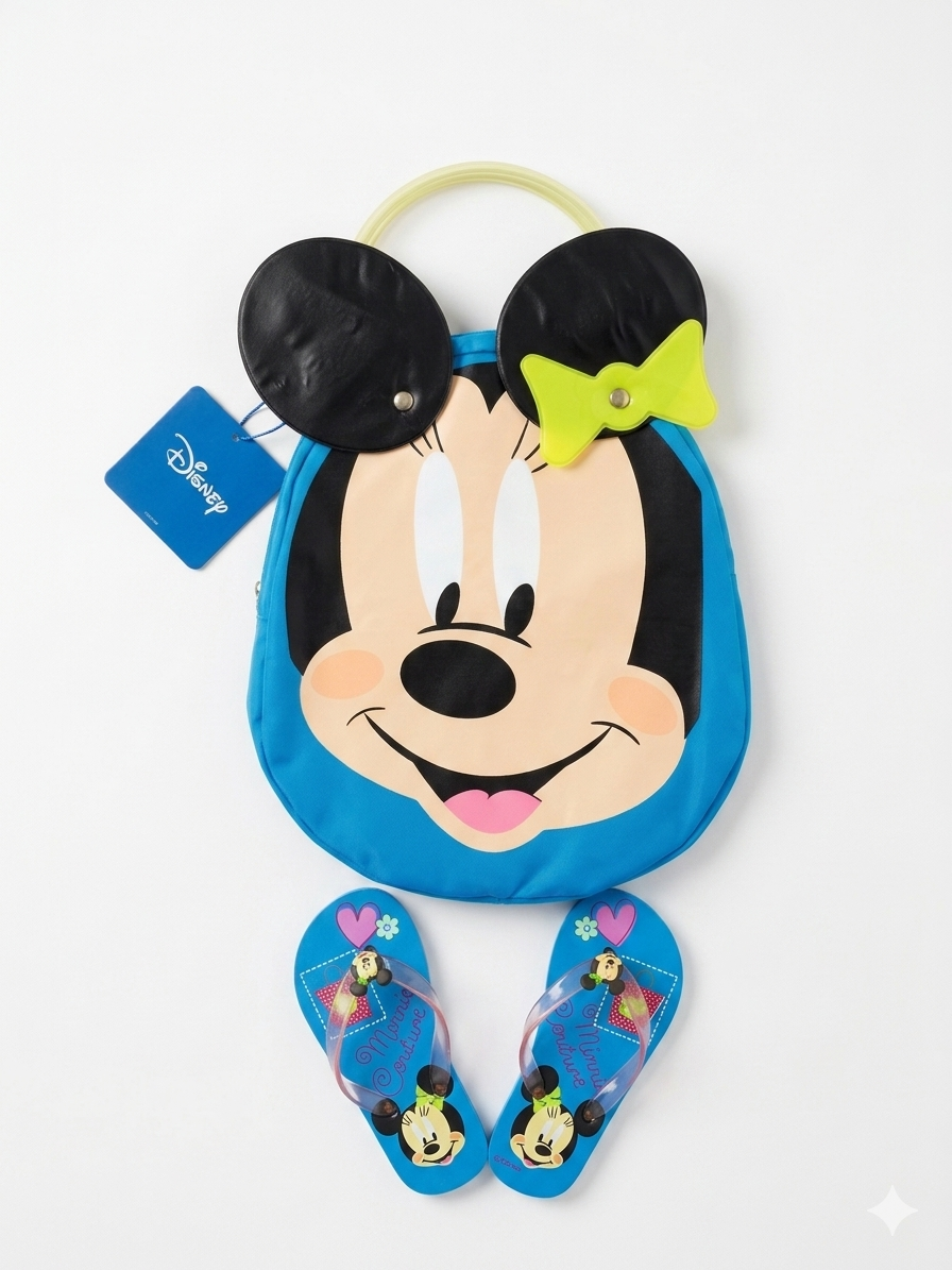 Claquettes tongs avec son sac Minnie mouse Disney refSan pointure 28