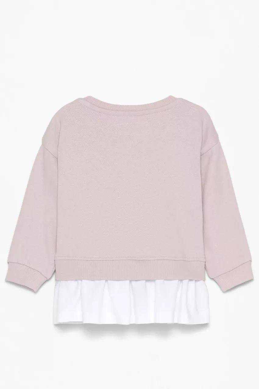 Ensemble tenue Lefties Sweat molletonné gratté à papillon ourlet en popeline et leggings côtelés 9-12 mois 80cm