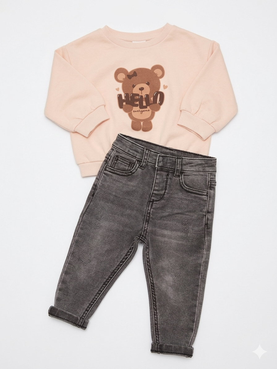 Tenue Aid pull Lc Wakiki 12-18 mois 80-86cm jean Lefties 12-18 mois 86cm