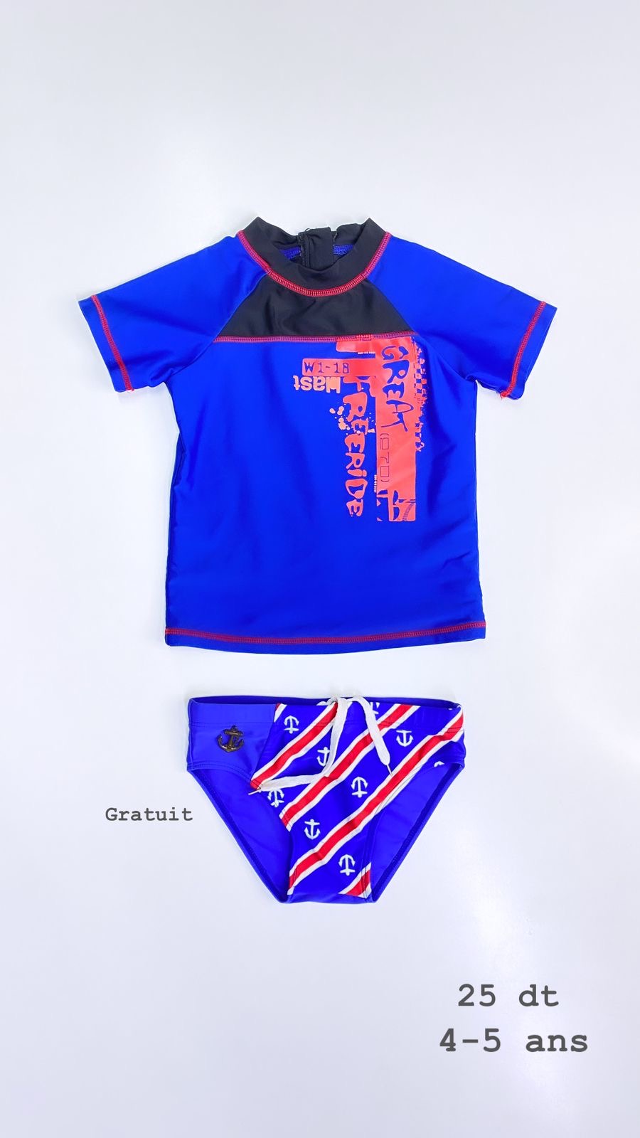 Maillot de bain anti-UV 4-5 ans ref25