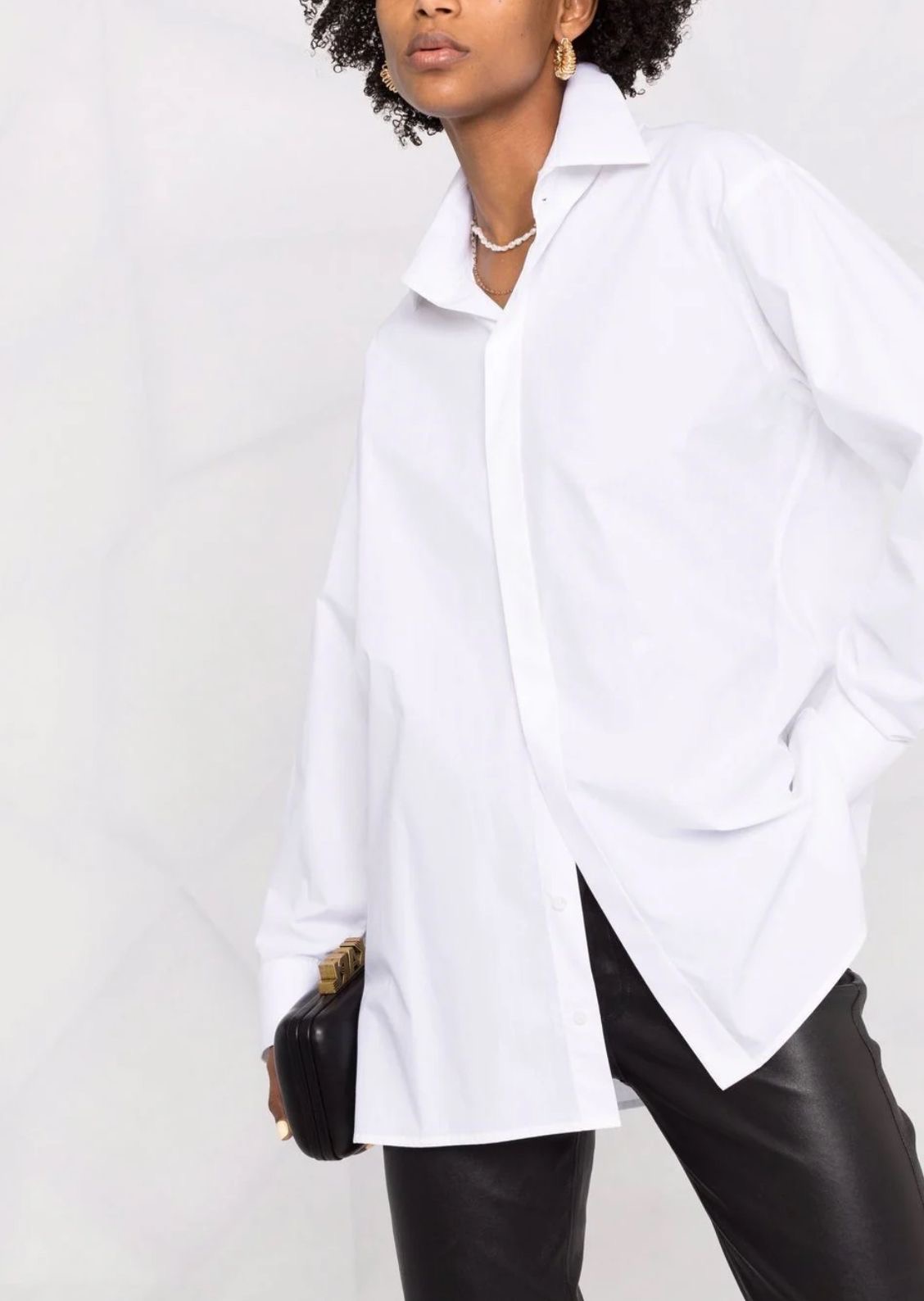 ECHANGE CHEMISE L A OVERSIZE BLANCHE EN POPELINE TAILLE Xl