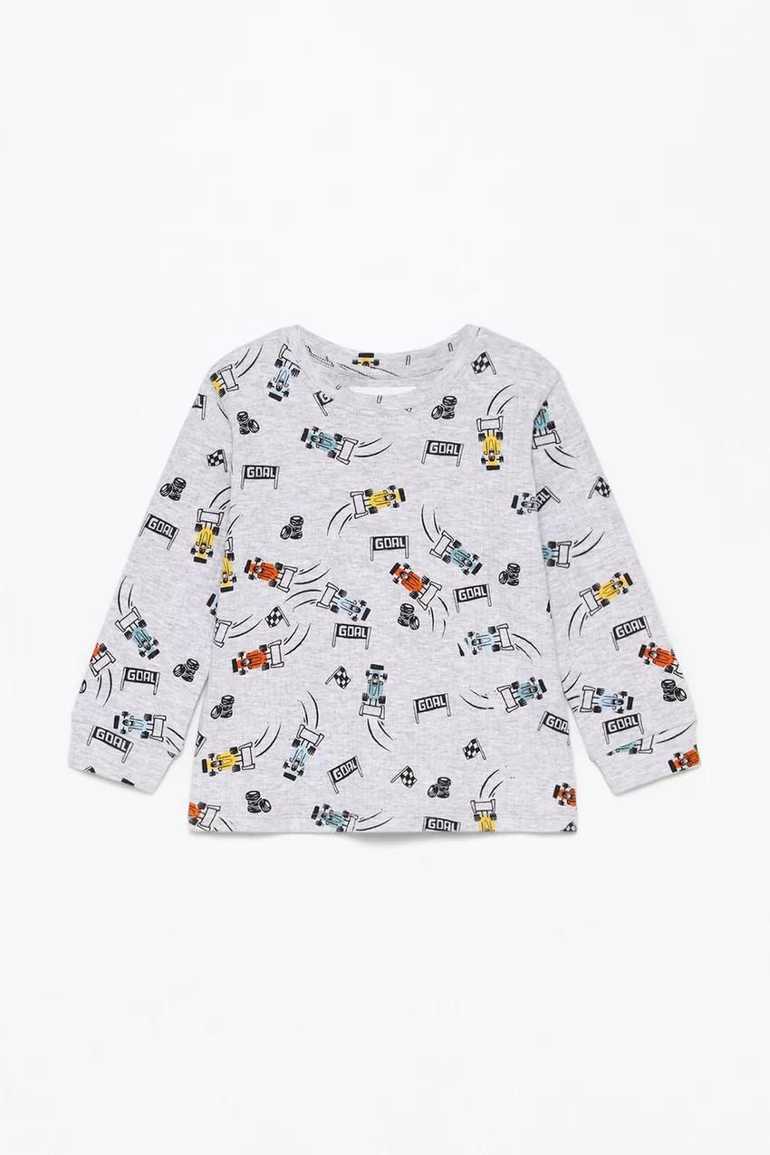 Pyjama Lefties voiture GOAL côtelé en coton 3-4 ans