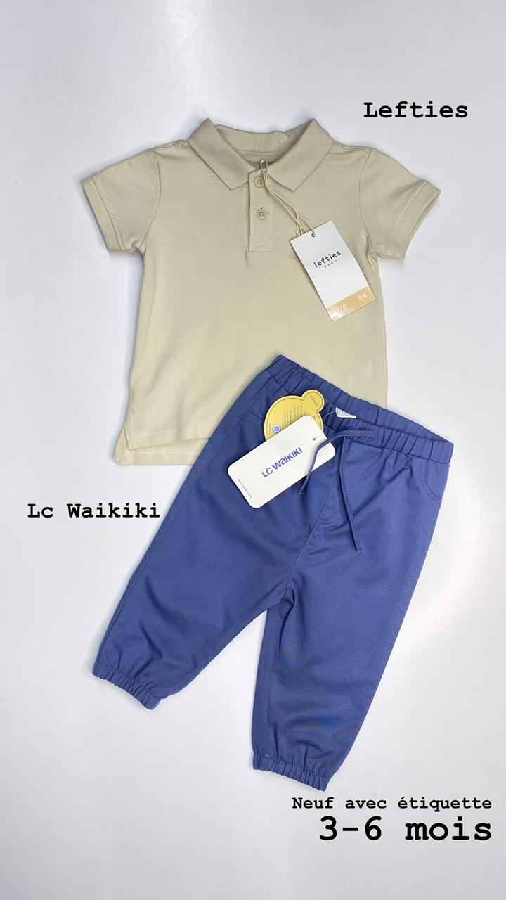 Tenue Aid 3-6 mois pull lefties pantalon Lc Waikiki
