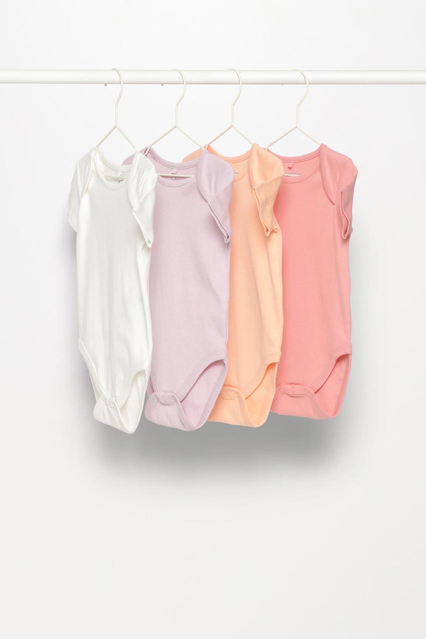 Lot de 4 bodys lefties manches courtes 9-12 mois