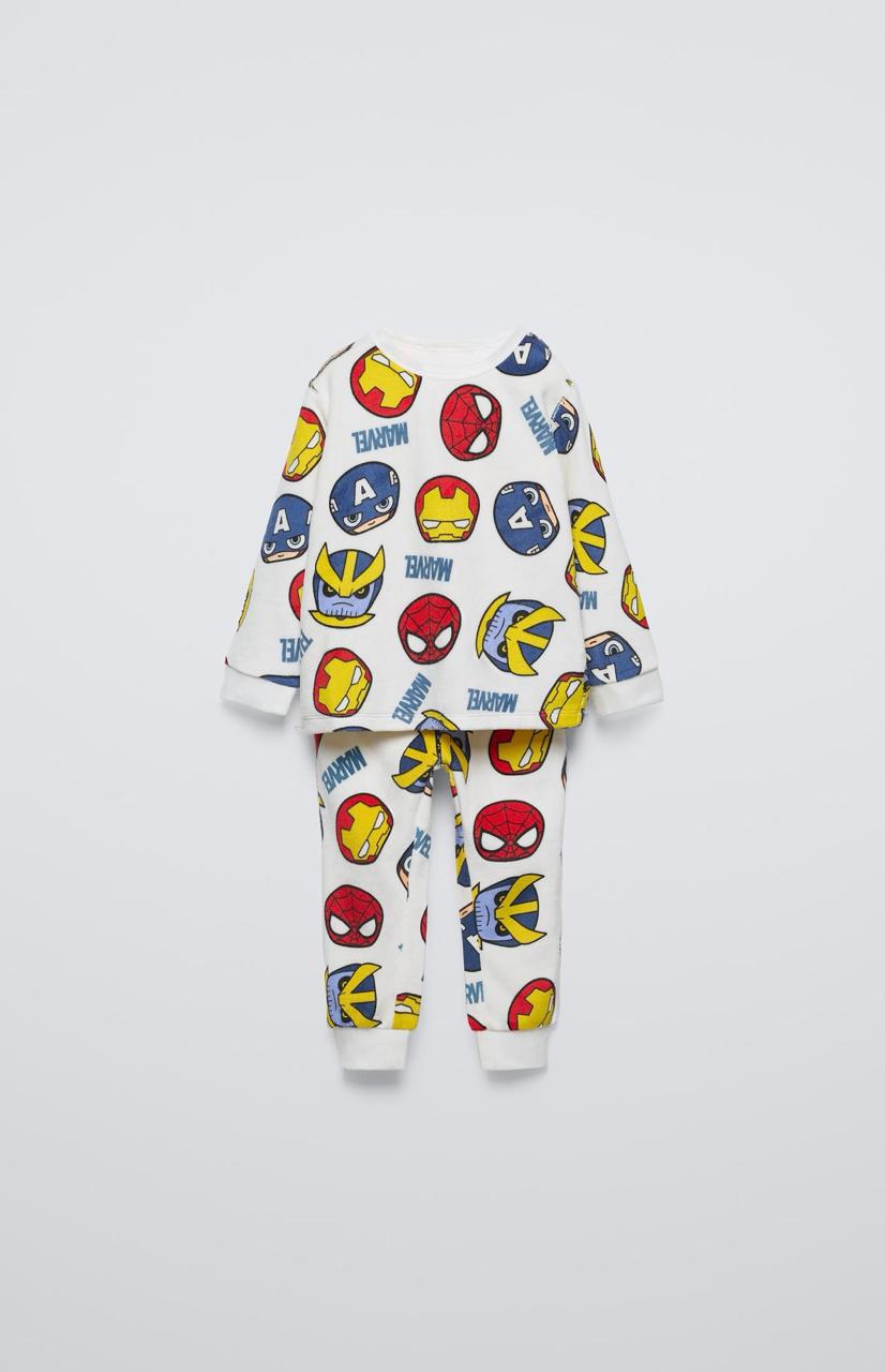 Pyjama ZARA AVENGERS MARVEL COMICS en velours 3 ans 98cm