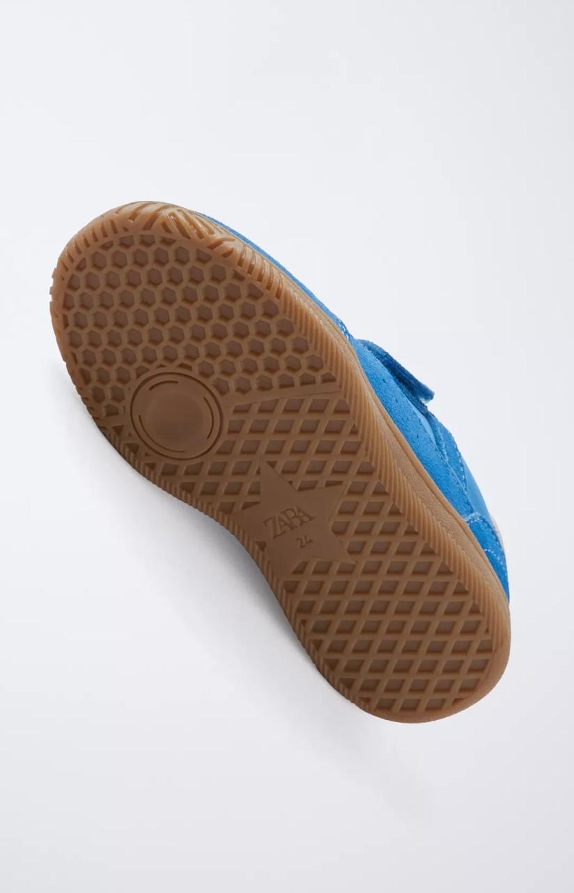 Baskets ZARA tennis rétro en cuir pointure 21