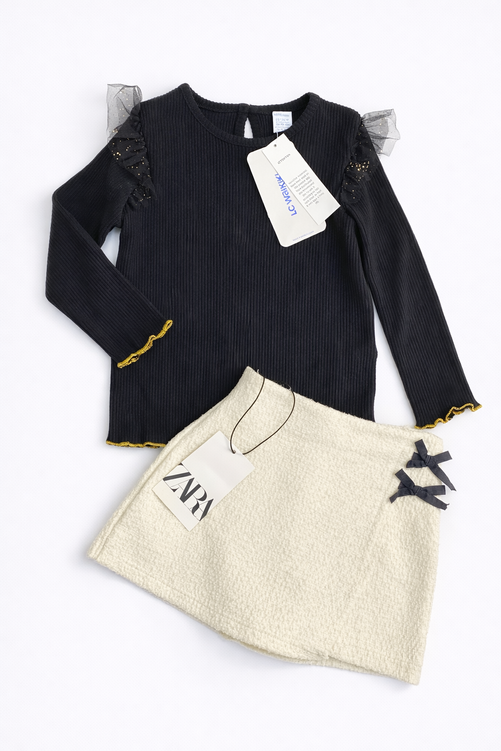 Tenue Aid pull Lc waikiki 18-24 mois 86-92cm jupe-short Zara 18 mois 86cm