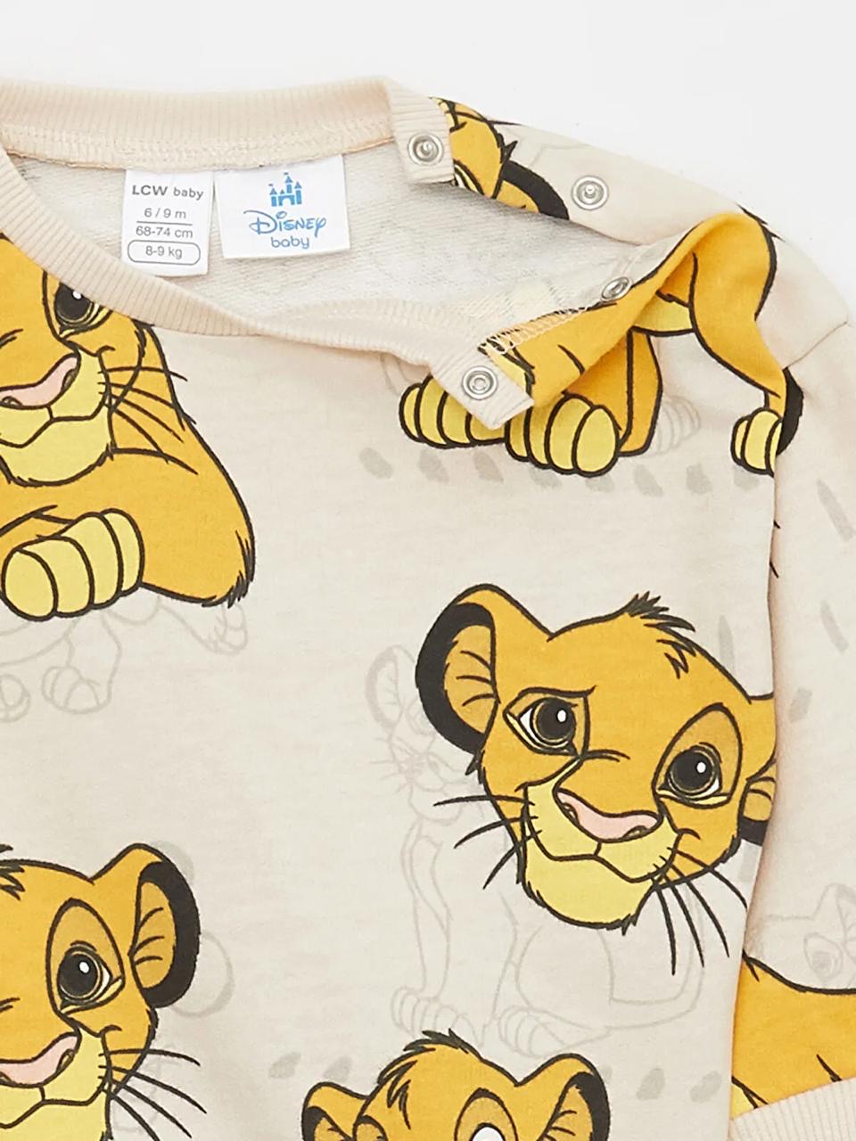 Ensemble tenue Lc Waikiki The Lion King Disney sweat et pantalon jogger molletonné non gratté 9-12 mois