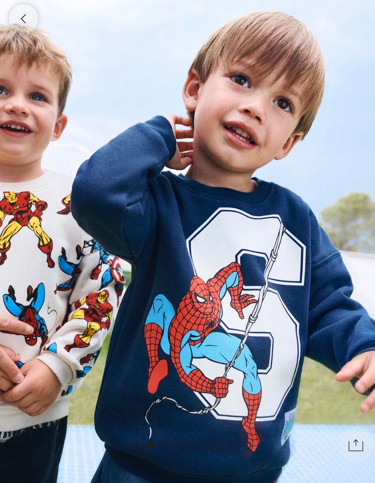 ENSEMBLE 3-6 mois LEFTIES SWEAT ET PANTALON SPIDERMAN MARVEL