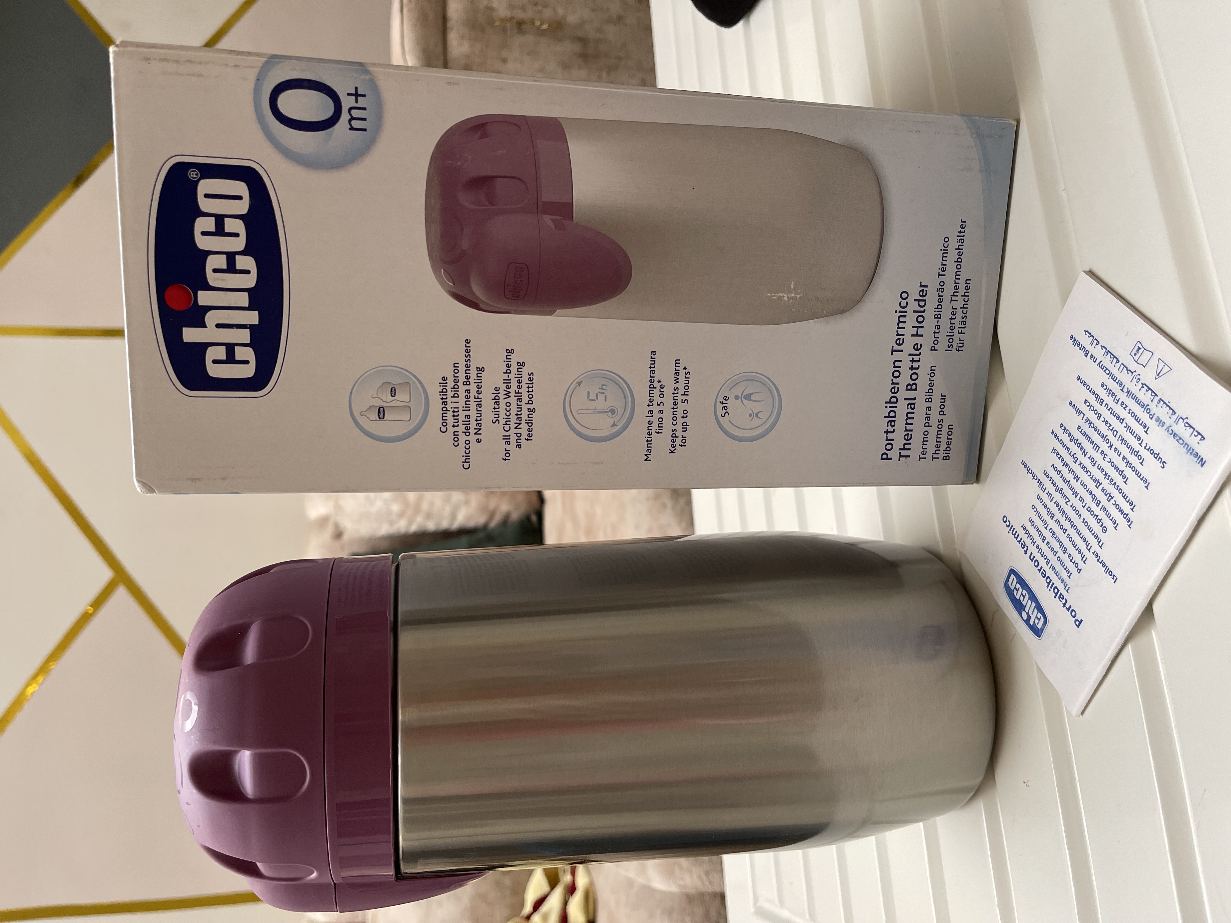 Thermos  Chicco Repas Bouteille Isotherme pour biberon