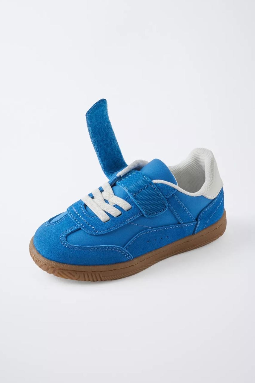 Baskets ZARA tennis rétro en cuir pointure 21