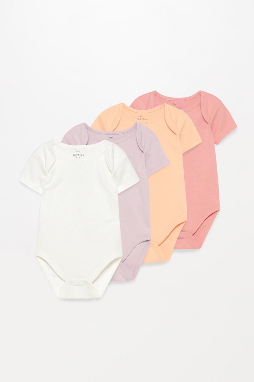 Lot de 4 bodys lefties manches courtes 9-12 mois