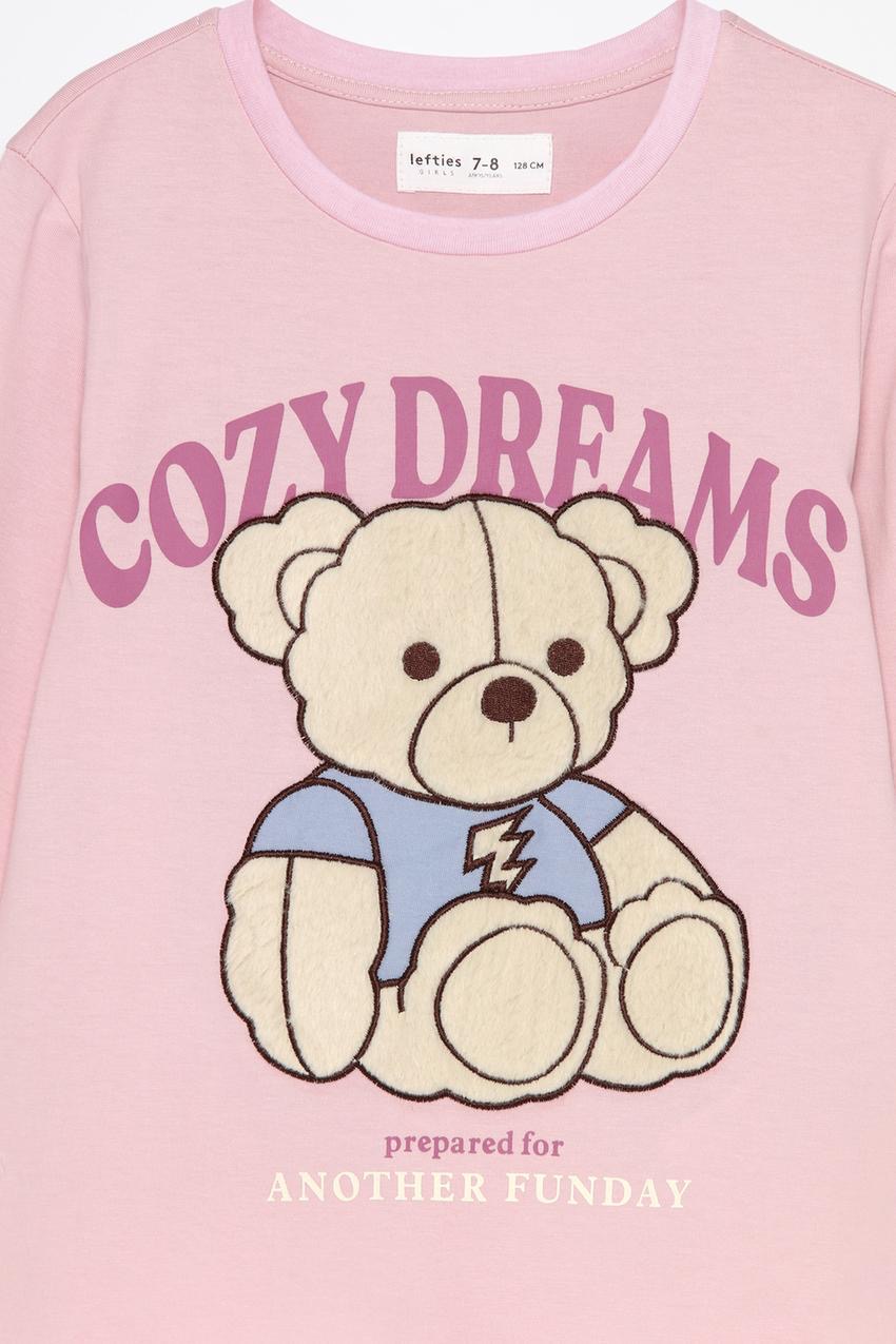 Pyjama Lefties Ours fausse fourrure en coton 5-6 ans