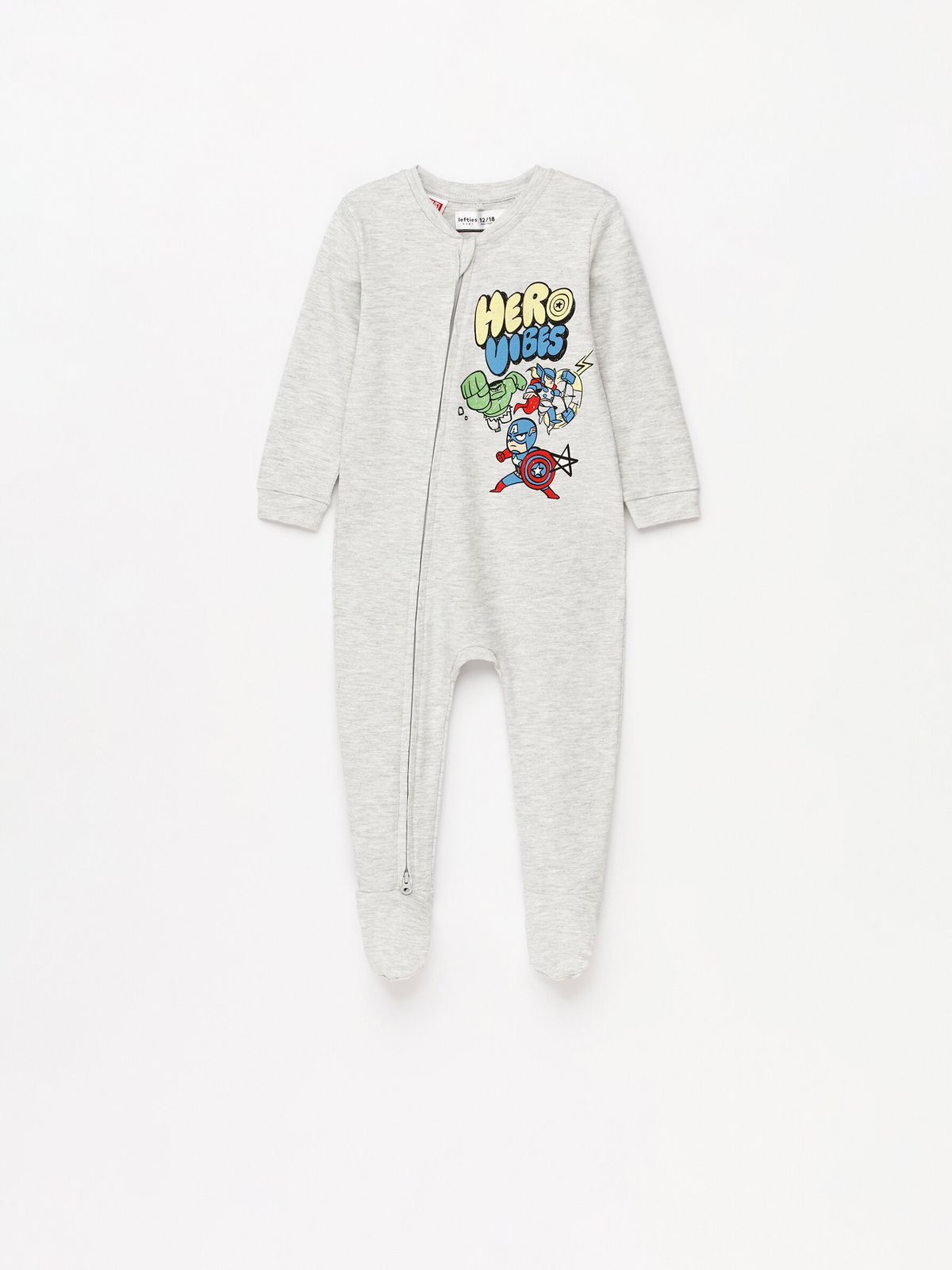 Grenouillère Lefties Avengers MARVEL en coton 9-12 mois