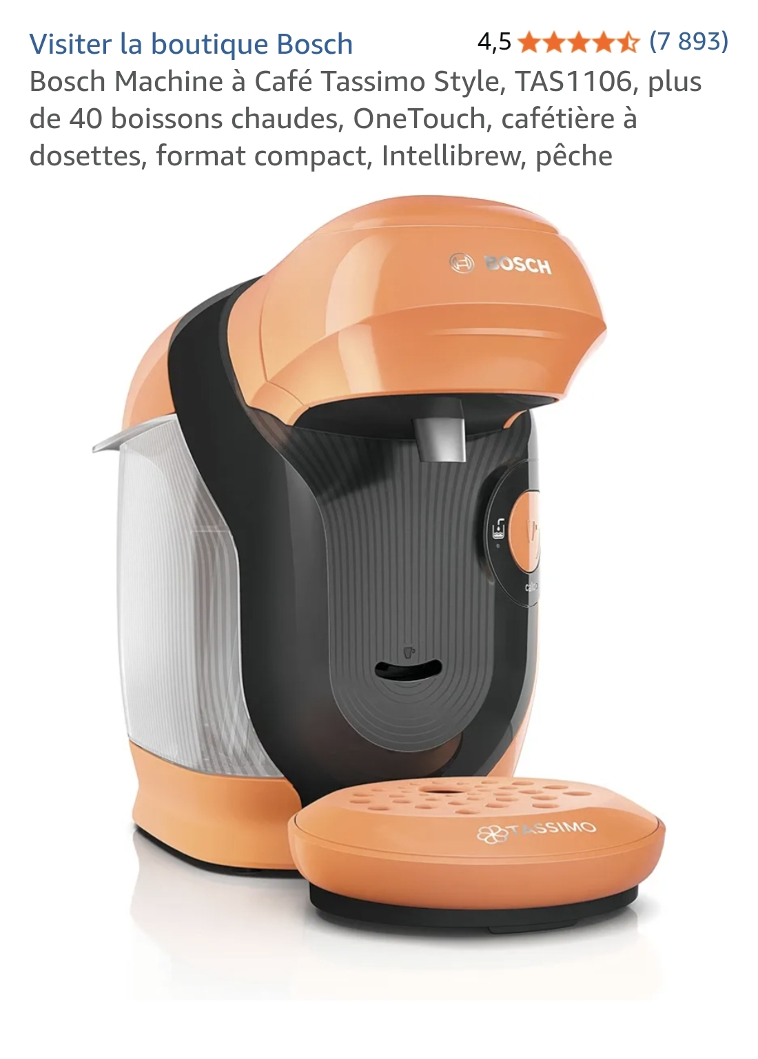 Superbe cafetière Tassimo marque Bosh