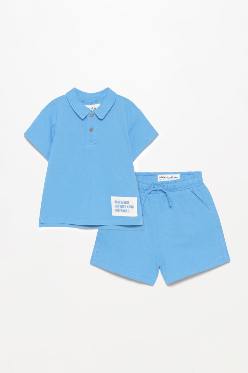 Tenue Lefties Polo imprimé et bermuda 9-12 mois 80cm