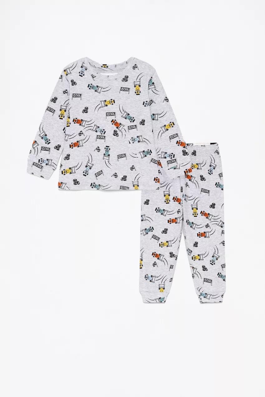 Pyjama Lefties voiture GOAL côtelé en coton 3-4 ans