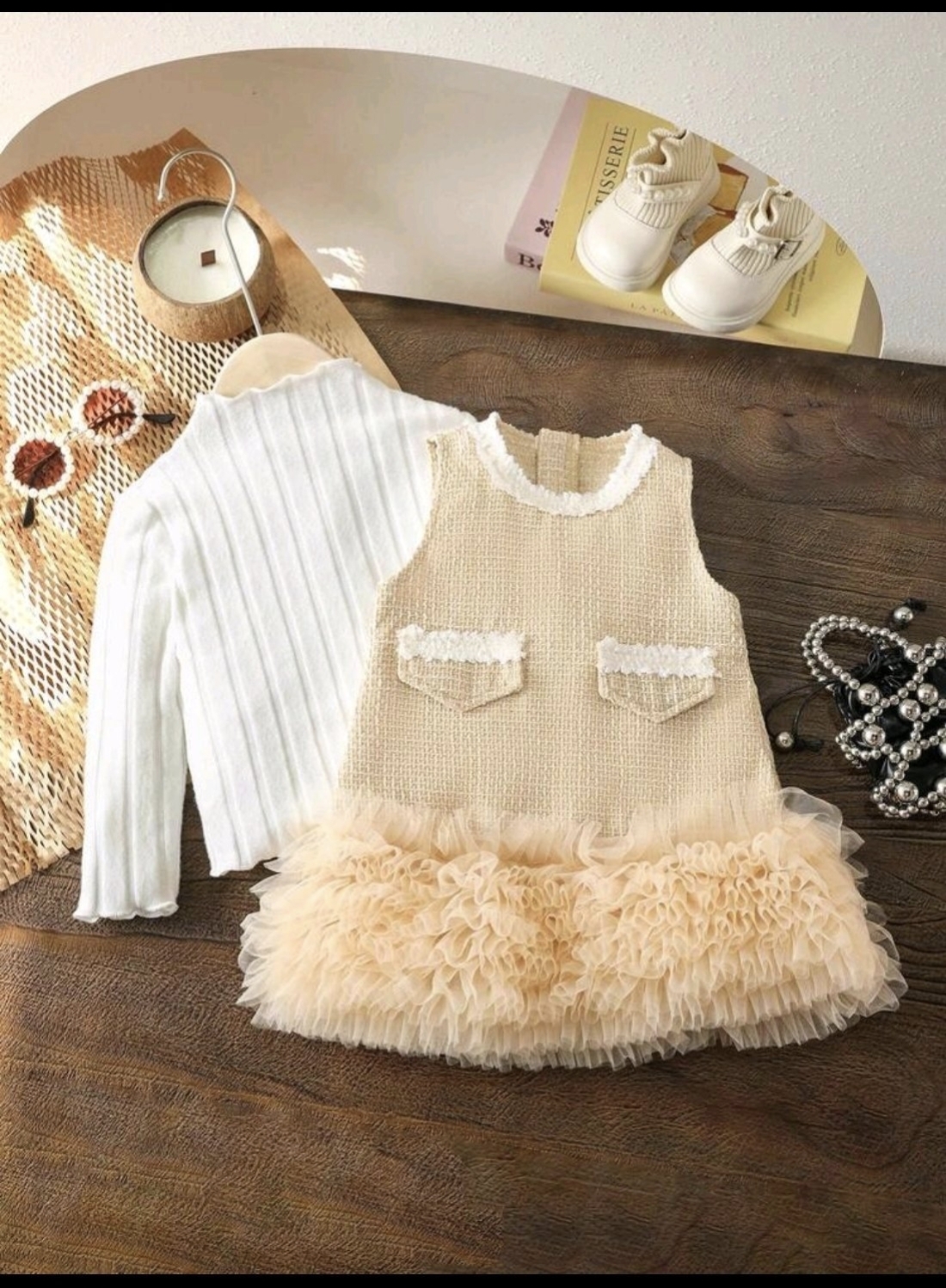 Superbe tenue robe + pull