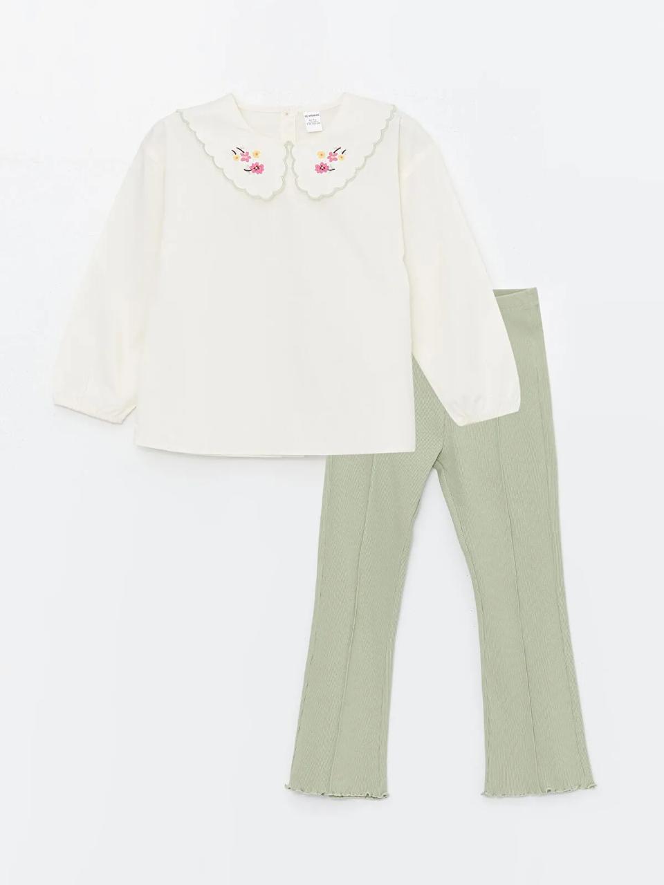 Ensemble Lc Waikiki Chemise brodée avec pantalon 4-5 ans