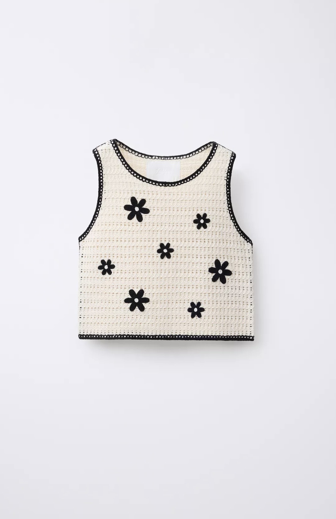 Tenue Aid ZARA en maille crochet fleurs 13-14 ans 164cm