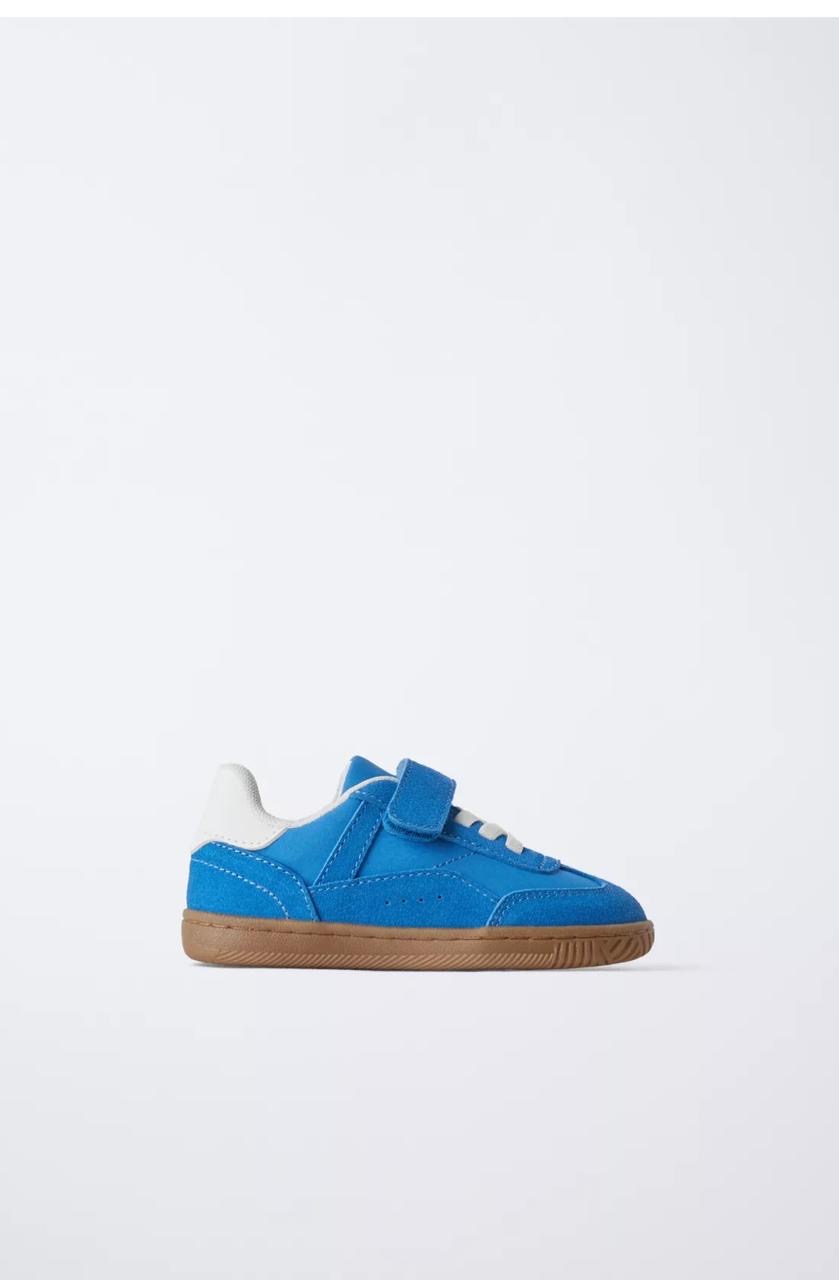 Baskets ZARA tennis rétro en cuir