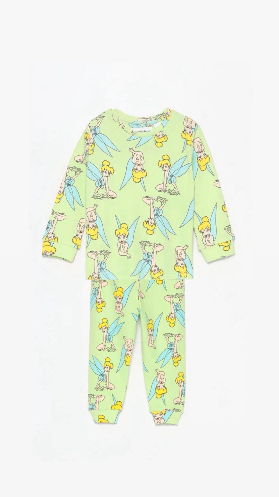 Pyjama Lefties Tinker Bell Disney en coton 2-3 ans