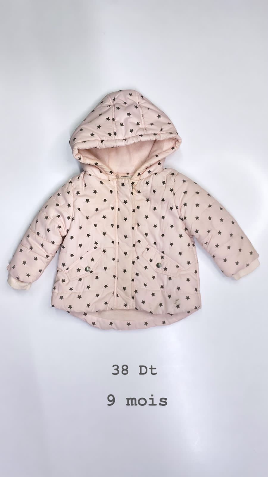 Manteau doudoune à capuche 9 mois ref60