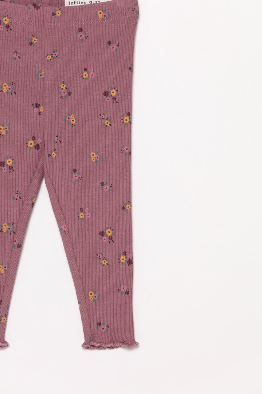 Ensemble tenue Lefties Sweat molletonné gratté col en popeline et leggings côtelés 3-6 mois 68cm