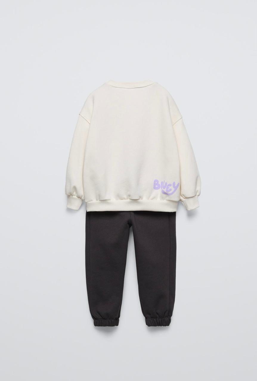 Tenue ensemble ZARA BLUEY LUDO STUDIO Sweat et jogger molletonné gratté 3 ans 98cm