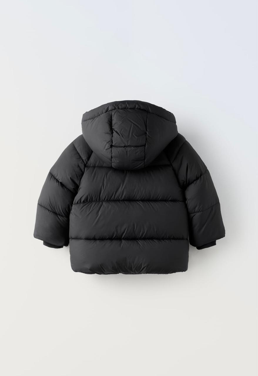 MANTEAU ZARA REMBOURRÉ IMPERMÉABLE À CAPUCHE 9-12 mois