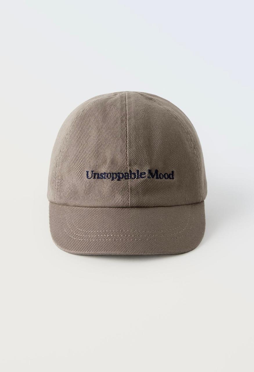 Chapeau casquette ZARA en Serge brodée 3-6 ans 52cm