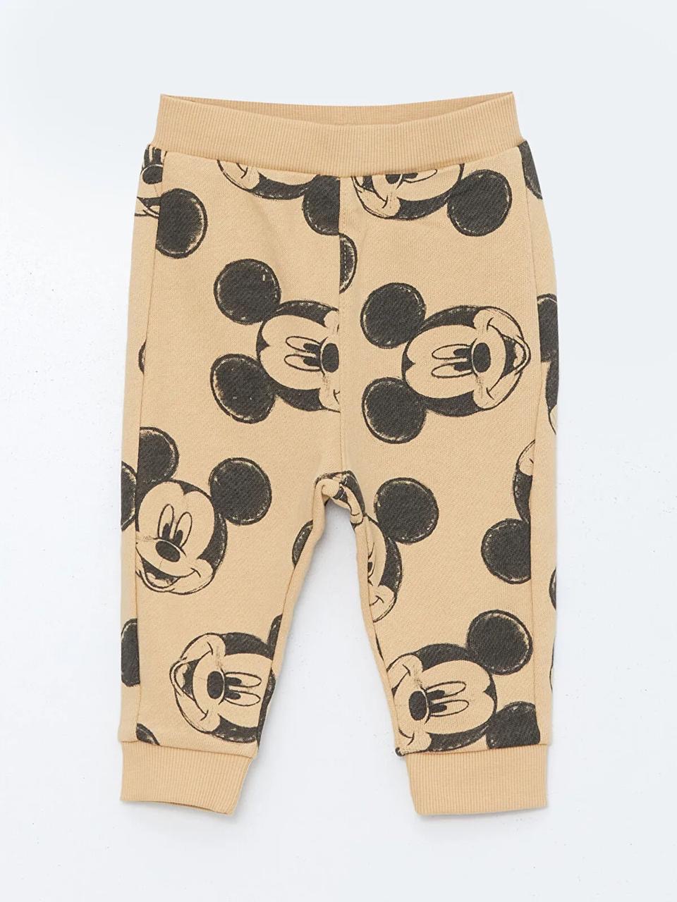 Ensemble tenue Lc Waikiki Mickey Mouse Disney sweat et pantalon jogger molletonné non gratté 3-6 mois