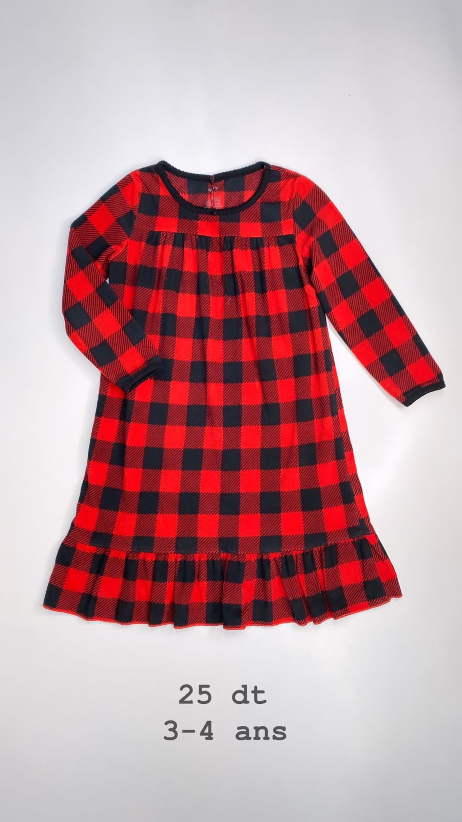 Robe pyjama Noël Santa Christmas réveillon 3-4 ans Ref25