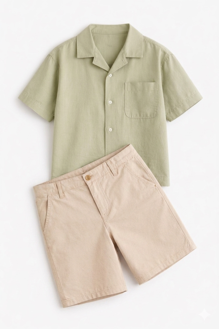 Tenue Aid 6-7 ans chemise ZARA 122cm Short Lc Waikiki 116-122cm