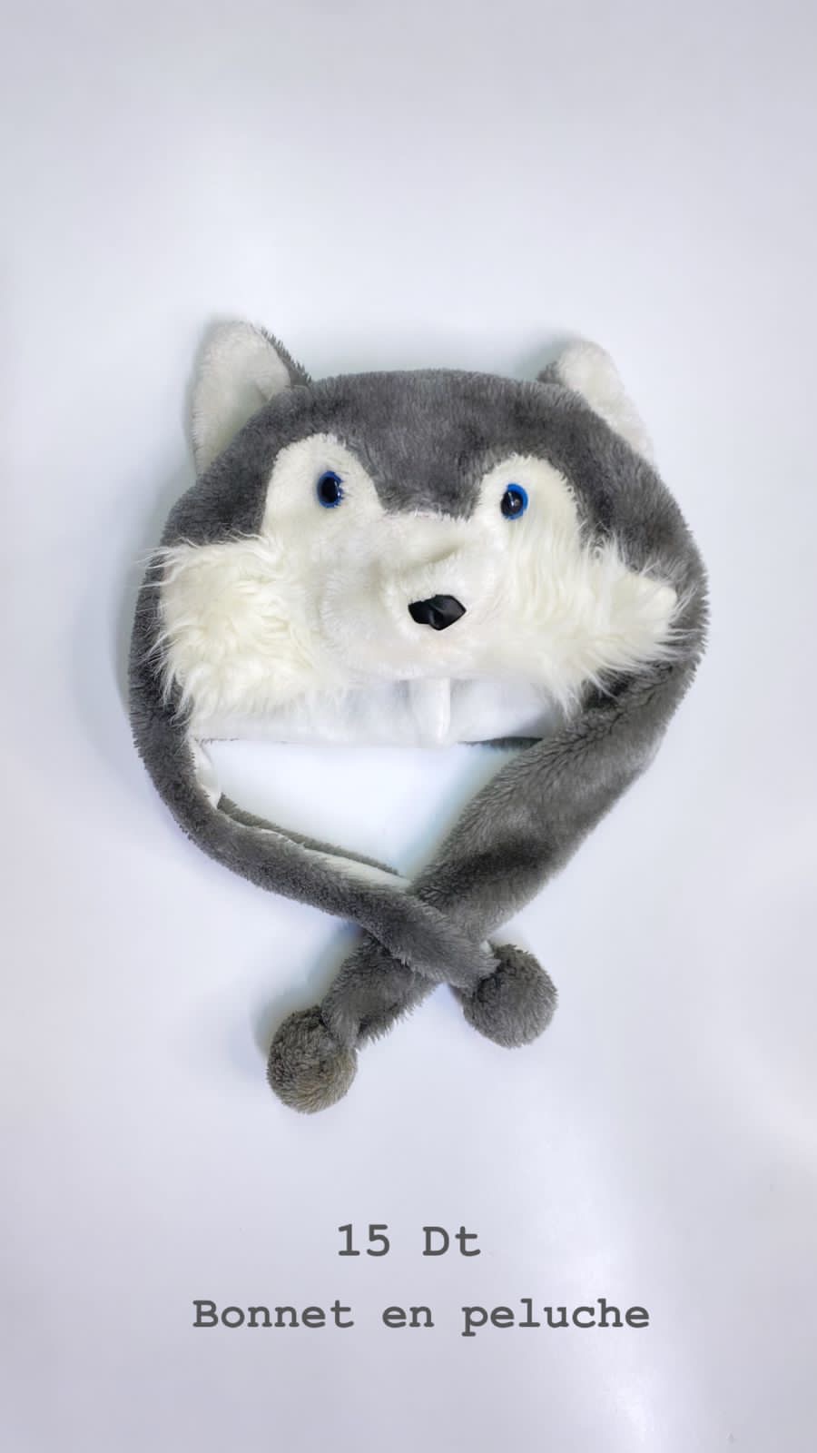 Bonnet en peluche