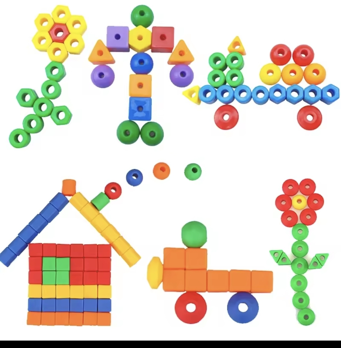 Jeux de perles et de laçage Montessori
