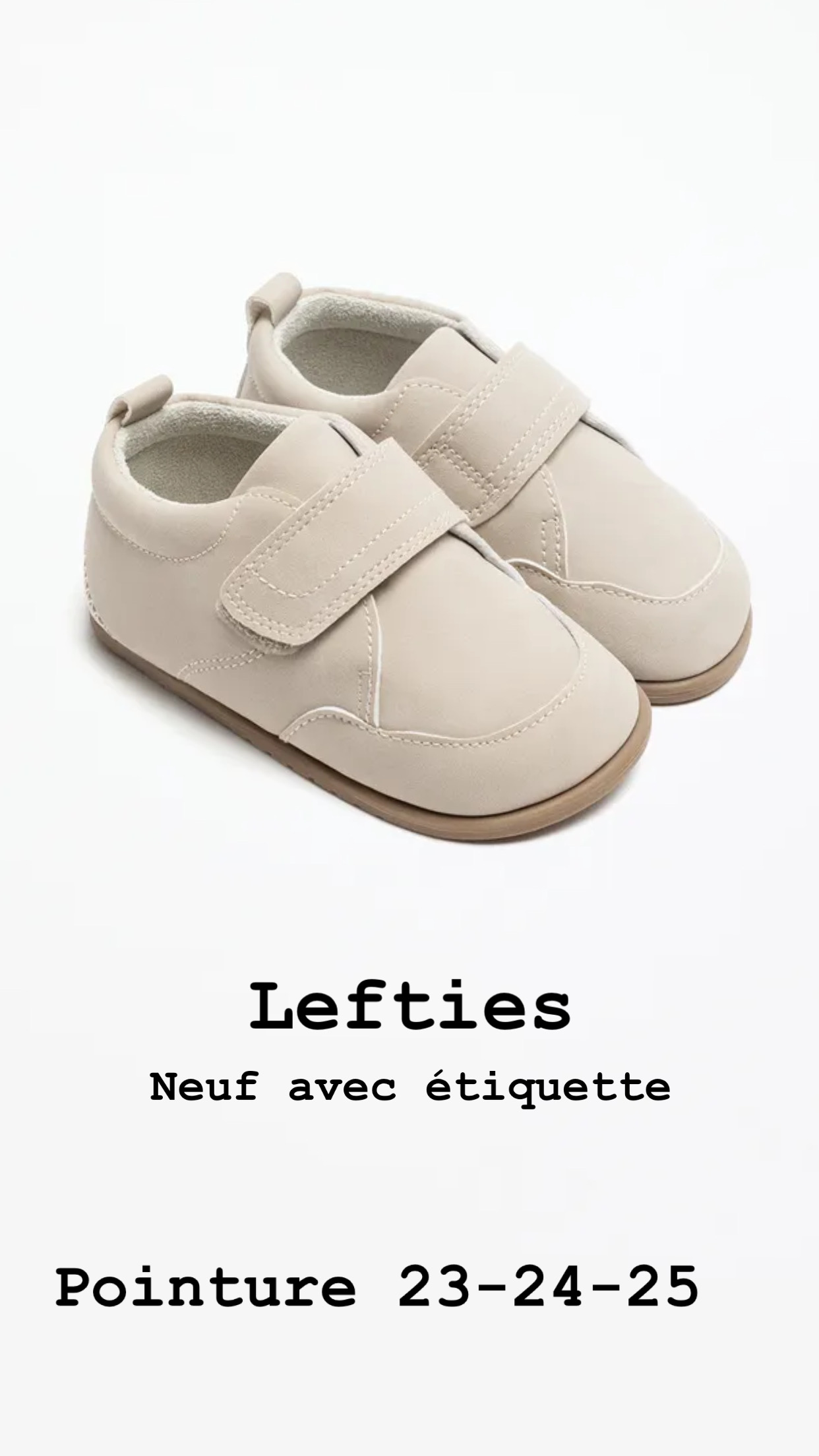 Chaussures Lefties flexibles pointure 24