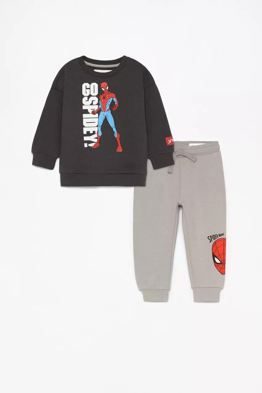 Ensemble tenue Lefties Spiderman Marvel Sweat et pantalon en molletonné gratté 6-9 mois 74cm