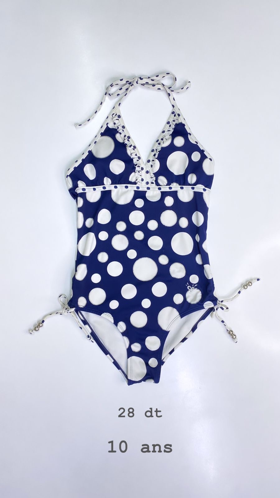 Maillot de bain bleu navy 10 ans ref25