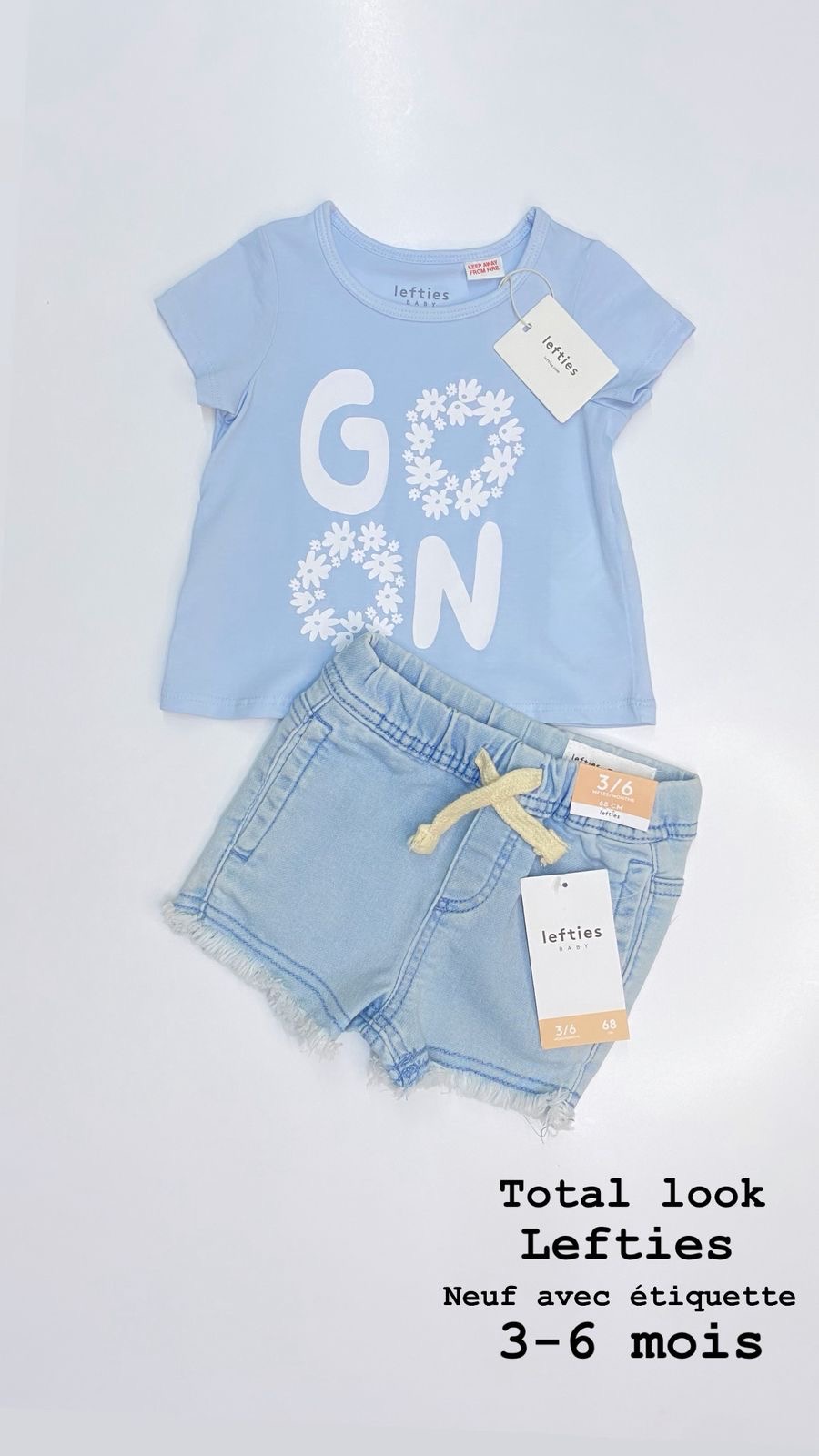 Tenue Aid 3-6 mois total look Lefties