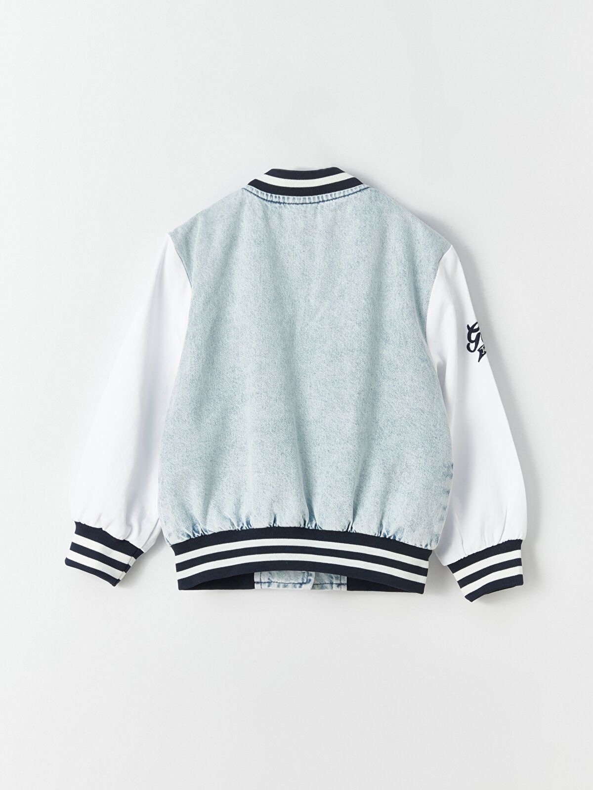 VESTE BLOUSON Lc Waikiki GIRL STYLE UNIVERSITAIRE AVEC RAYURES 6-7 ans
