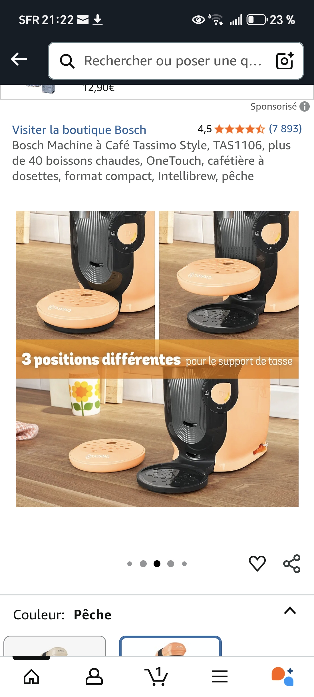 Superbe cafetière Tassimo marque Bosh