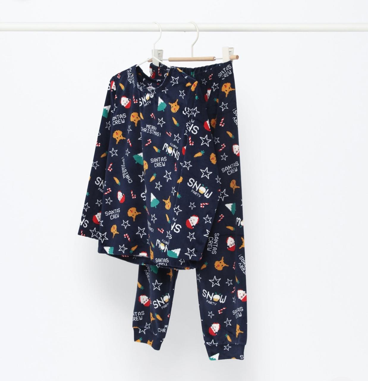 Pyjama Lefties en velours Noël Santa Christmas réveillon 3-4 ans
