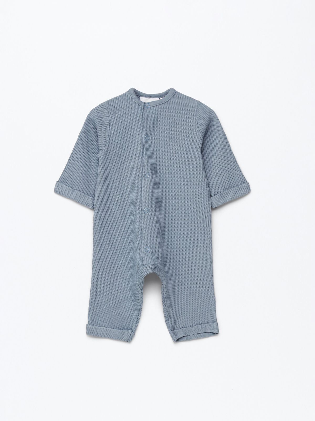Grenouillère Lefties gaufrée bleu gris 6-9 mois