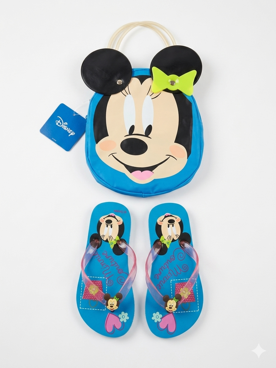 Claquettes tongs avec son sac Minnie mouse Disney refSan pointure 30