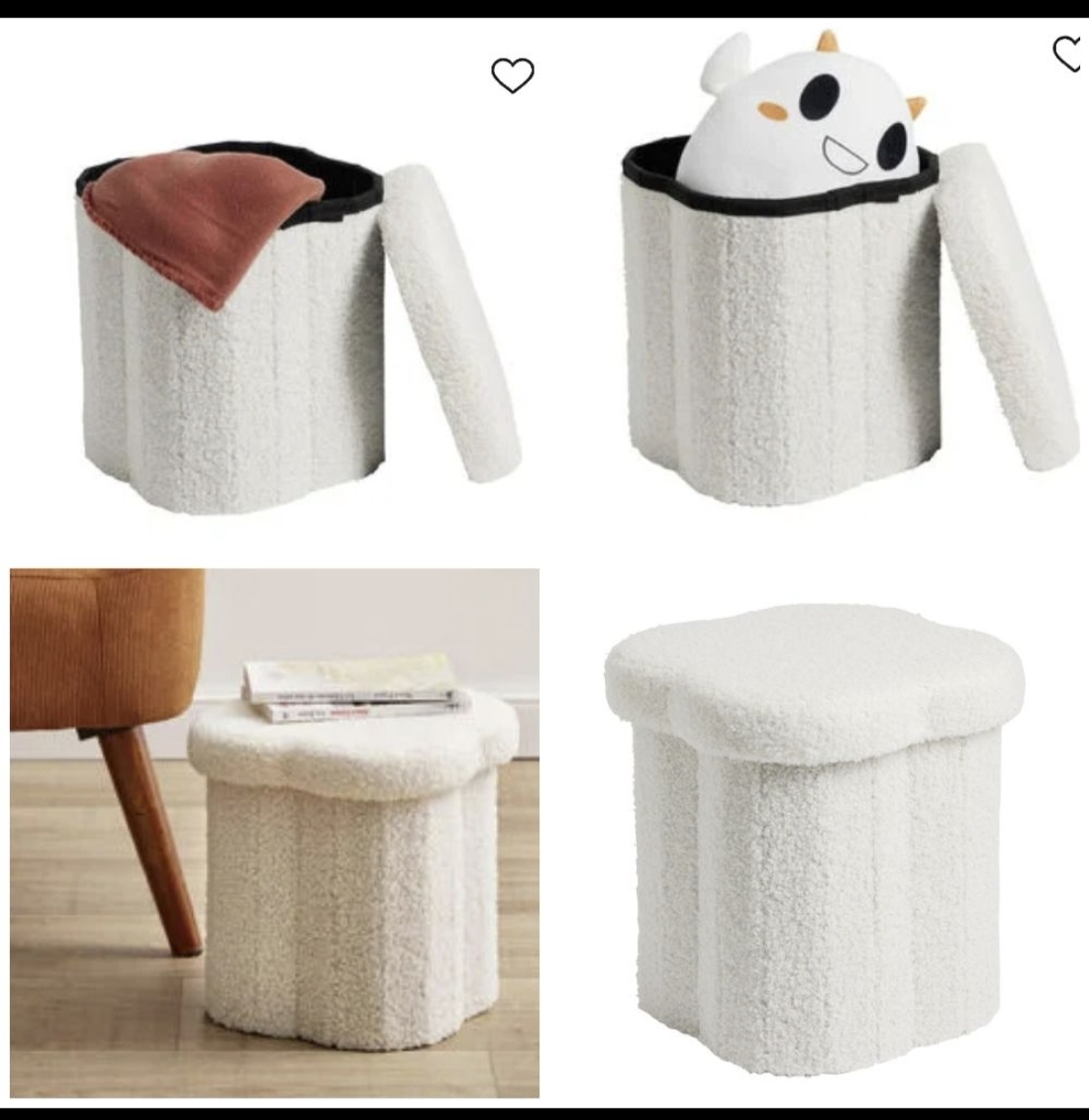 Superbe pouf de rangement