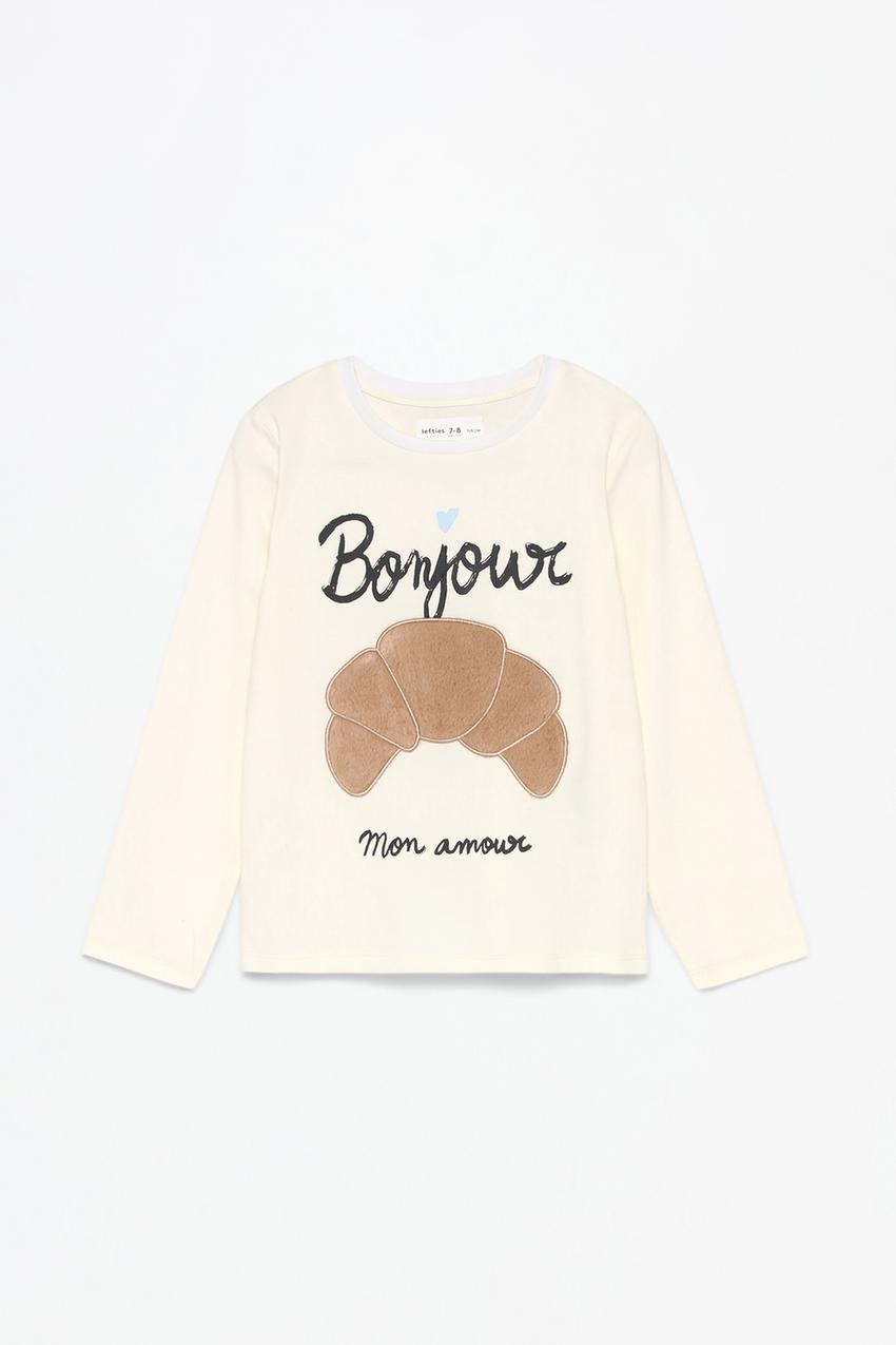 Pyjama Lefties Croissant fausse fourrure en coton 4-5 ans