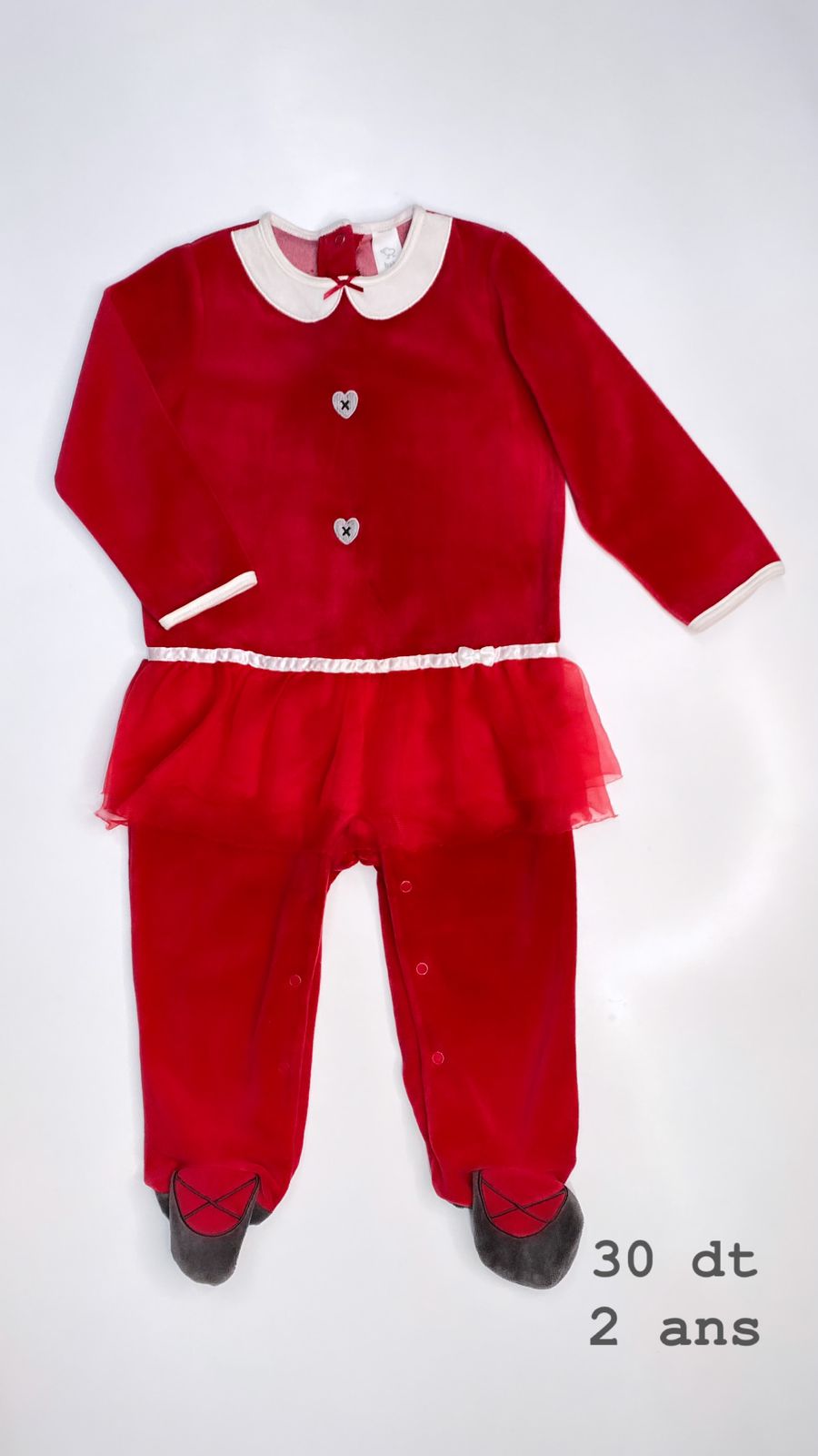 Grenouillère Noël Santa Christmas réveillon 24 mois Ref25